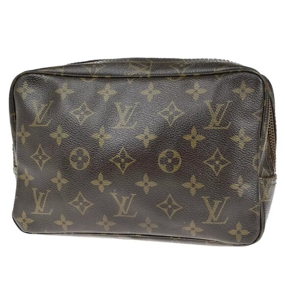 LOUIS VUITTON Trousse Toilette 23 Clutch Hand Bag Monogram Brown M47524 67ED198 - Picture 1 of 14